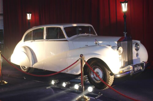 vintage white wedding Rolls-Royce sydney