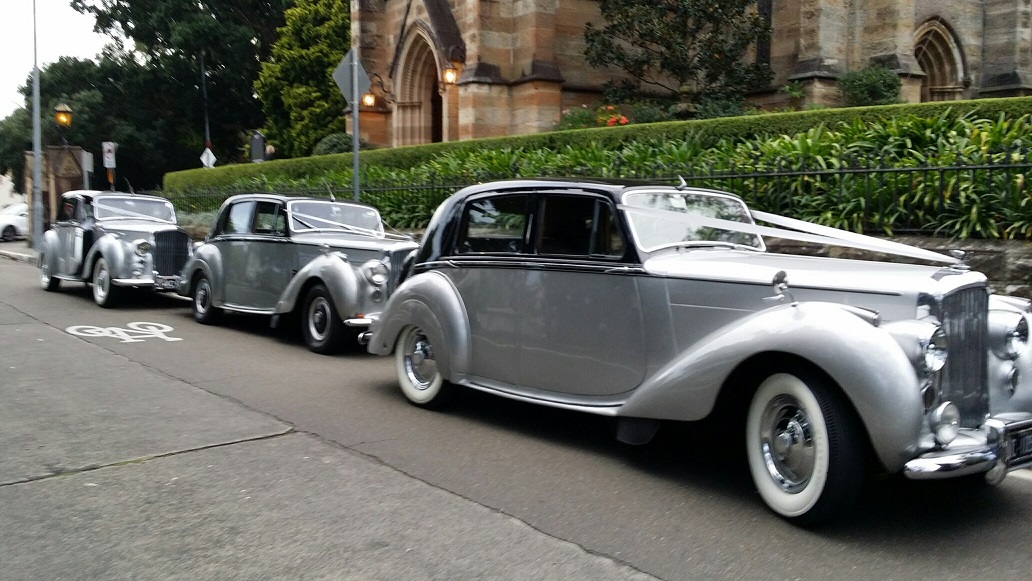 silver and black Bentley wedding package sydney