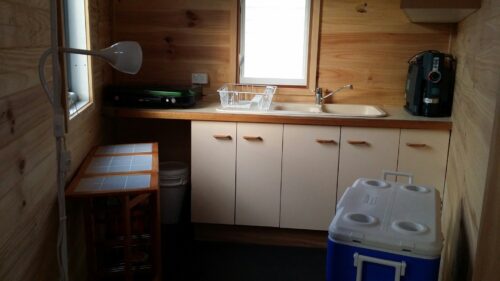 eco friendly yurt kitchen