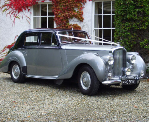 Bentley 2 tone silver classic wedding car sydney