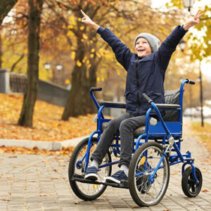 happy wheelchair traveller sydney