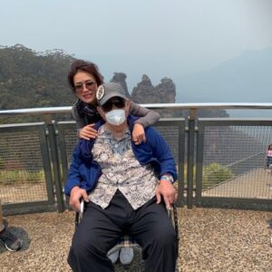 wheelchair traveller in blue mountains